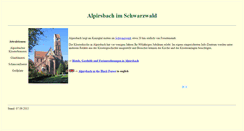 Desktop Screenshot of alpirsbach.com