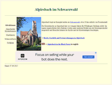 Tablet Screenshot of alpirsbach.com